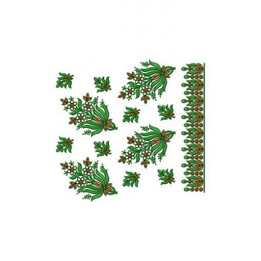 Japanese Swag Fill Embroidery Design 16517