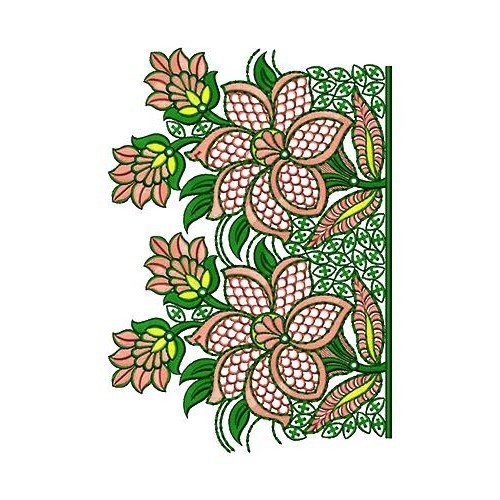 Japanese Border Fabric Embroidery Design 16592