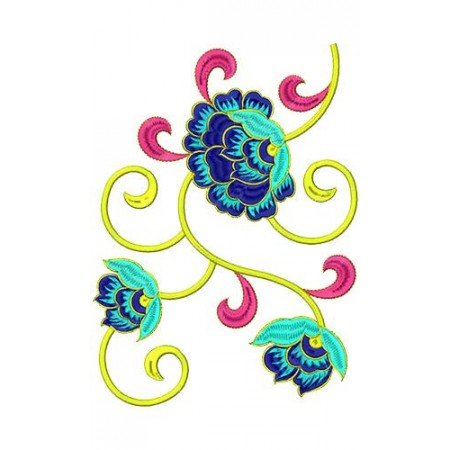 Parsi Gara Borders Embroidery Design 16603