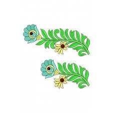 Border Floral Embroidery Design 16604