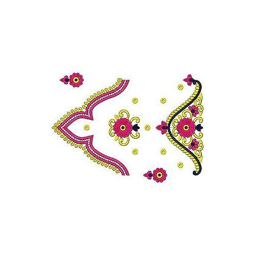 Bridal Border Lace Embroidery Design 16614