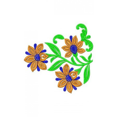 Simple Flower Patterns For Embroidery 16704