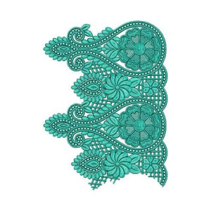 Chemical Embroidery Lace Fabric 16747