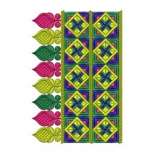 Party Wear Saree Border Embroidery 16771