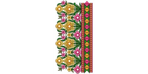 New Embroidery Border Design 16774