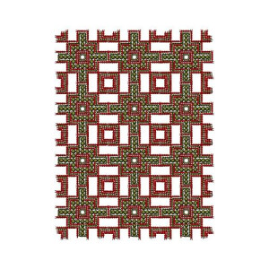 Vintage Crafts Border Embroidery Design 17060