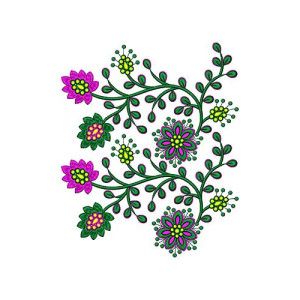 Rajasthan Bed Covers Embroidery Design 17063