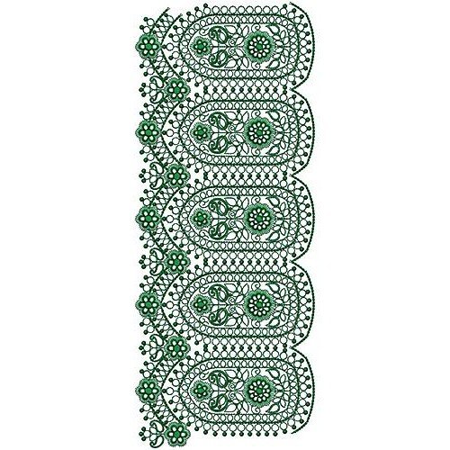 Zardozi Fabric Saree Border Embroidery Design 17075