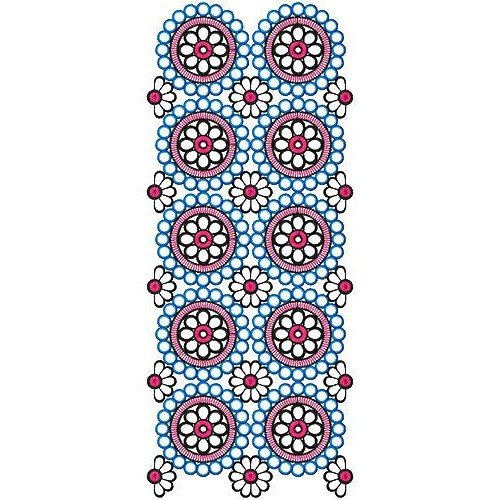 Hippy Clothing Lace Embroidery Design 17076