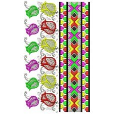 Kashmir Ari Multi Colored Embroidery Design 17236
