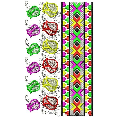 Kashmir Ari Multi Colored Embroidery Design 17236