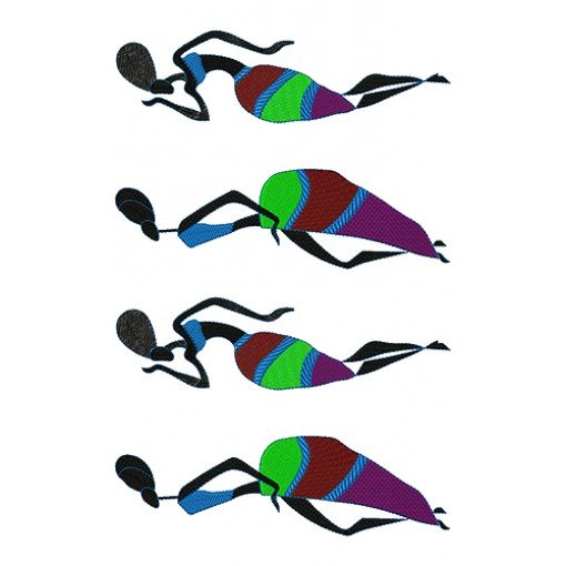Border embroidery design 17440