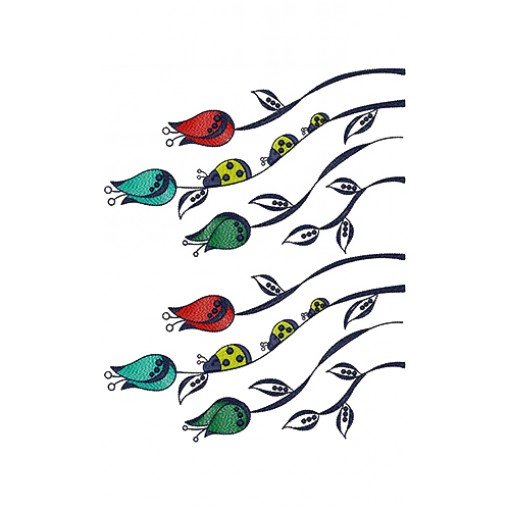 Floral Baby Clothing Embroidery Design