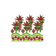 Chiffon Long Party Dress Embroidery Design