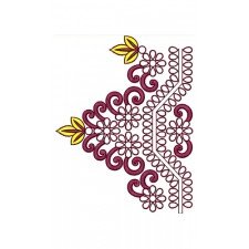 Egyptian Wedding Dress Embroidery Lace Design