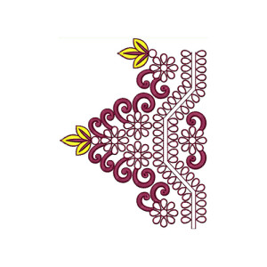 Egyptian Wedding Dress Embroidery Lace Design