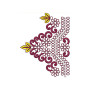 Egyptian Wedding Dress Embroidery Lace Design