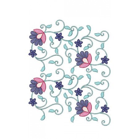 Laṭest Flower Border Embroidery Design