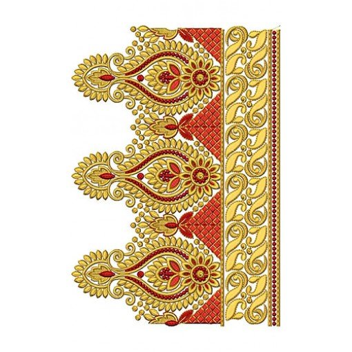 New Border Embroidery Design 18341