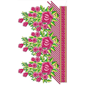 New Border Embroidery Design 18342
