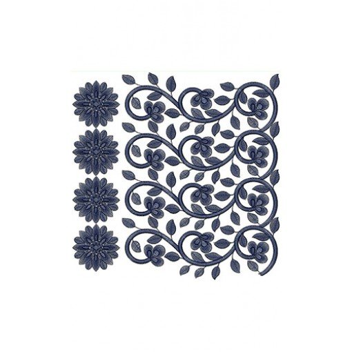 New Border Embroidery Design 18345