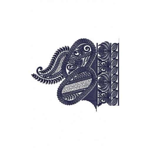 New Border Embroidery Design 18348