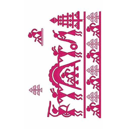 Border Embroidery Design 18476