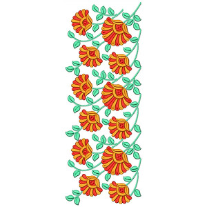 Border Embroidery Design 18852