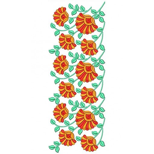 Border Embroidery Design 18852