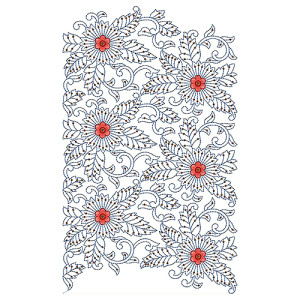Border Embroidery Design 18943
