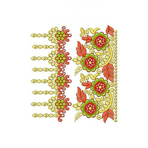 Border Embroidery Design 19557