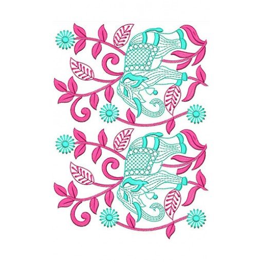 Simple Elephant Embroidery