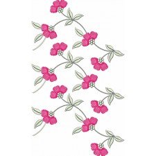 Tangled Border Embroidery Design