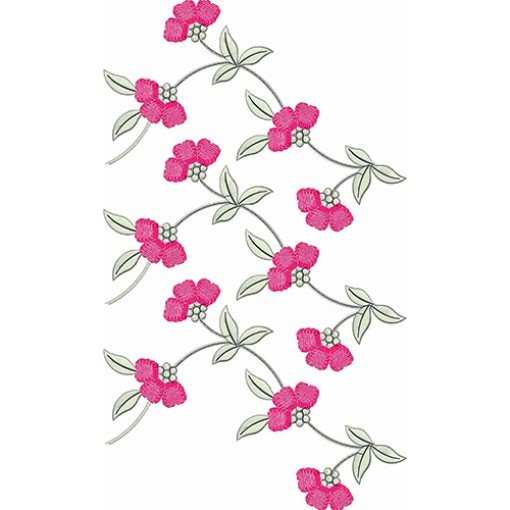 Tangled Border Embroidery Design