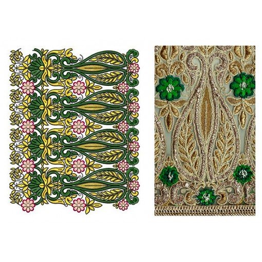 Border Embroidery Design 20387