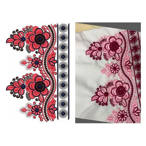 Border Embroidery Design 20507