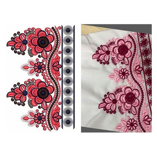 Border Embroidery Design 20507