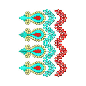 Border Embroidery Design 20674