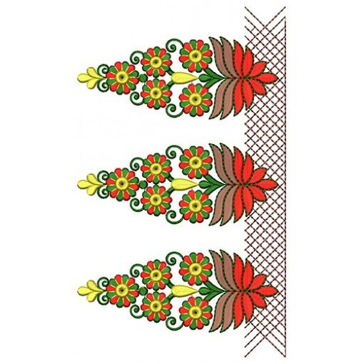 Border Embroidery Design 20680