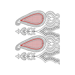 Border Embroidery Design 20767