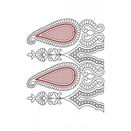 Border Embroidery Design 20767