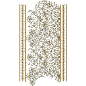 Border Embroidery Design 20849
