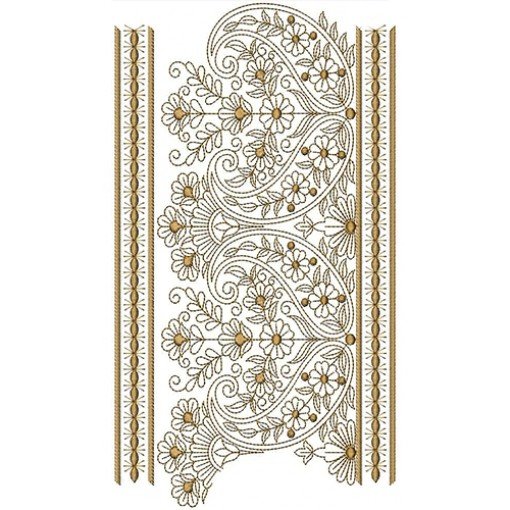 Border Embroidery Design 20849