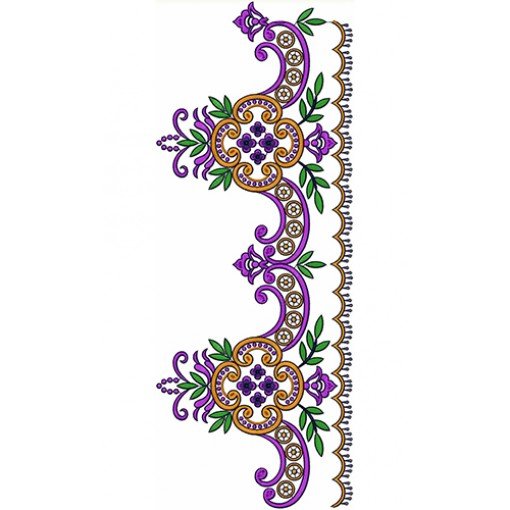 Border Embroidery Design 20875