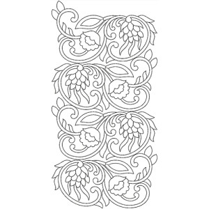 Machine Embroidery Lace Ornaments 20895