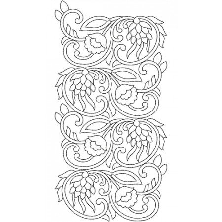 Machine Embroidery Lace Ornaments 20895