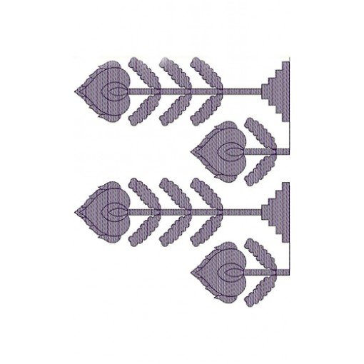 Spooky Tree Border Embroidery Design 20914