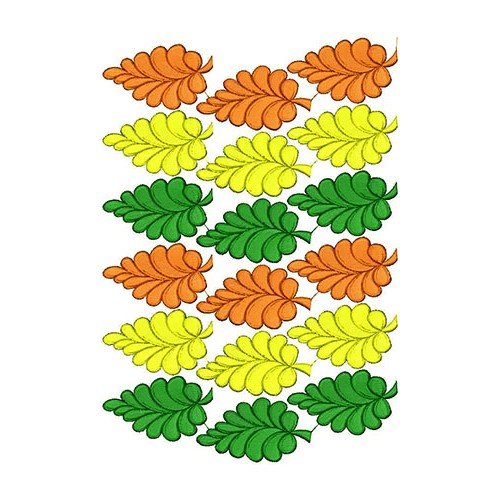 Leaf Embroidery Design 21027