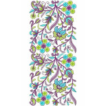 Shawl Border Embroidery Design 21132
