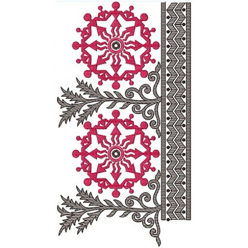 Fancy Costa Rica Border Embroidery Design 21227
